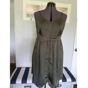 LC Olive Green Semi-Formal Dress
